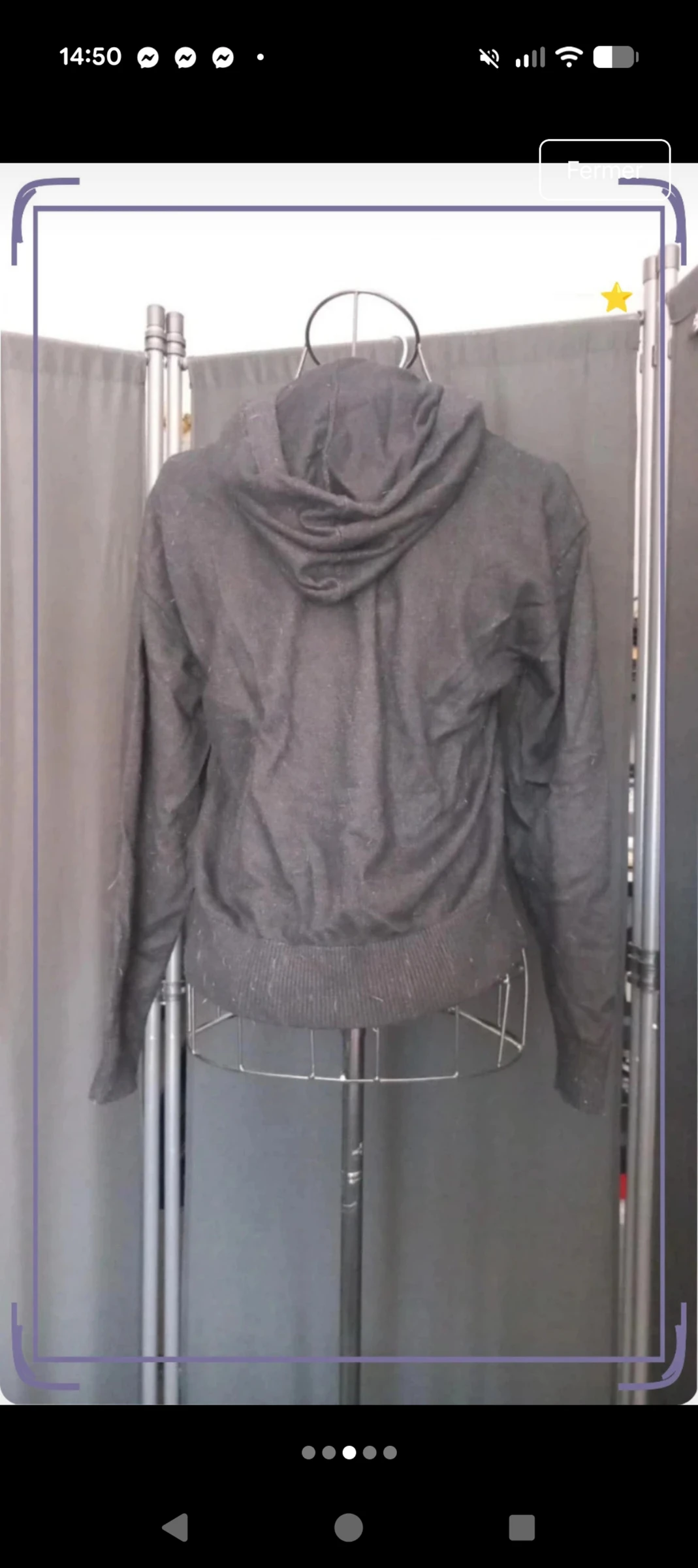 Pull à capuche noir grl pwr Liberto - Taille S (Très bon état) – photo 3